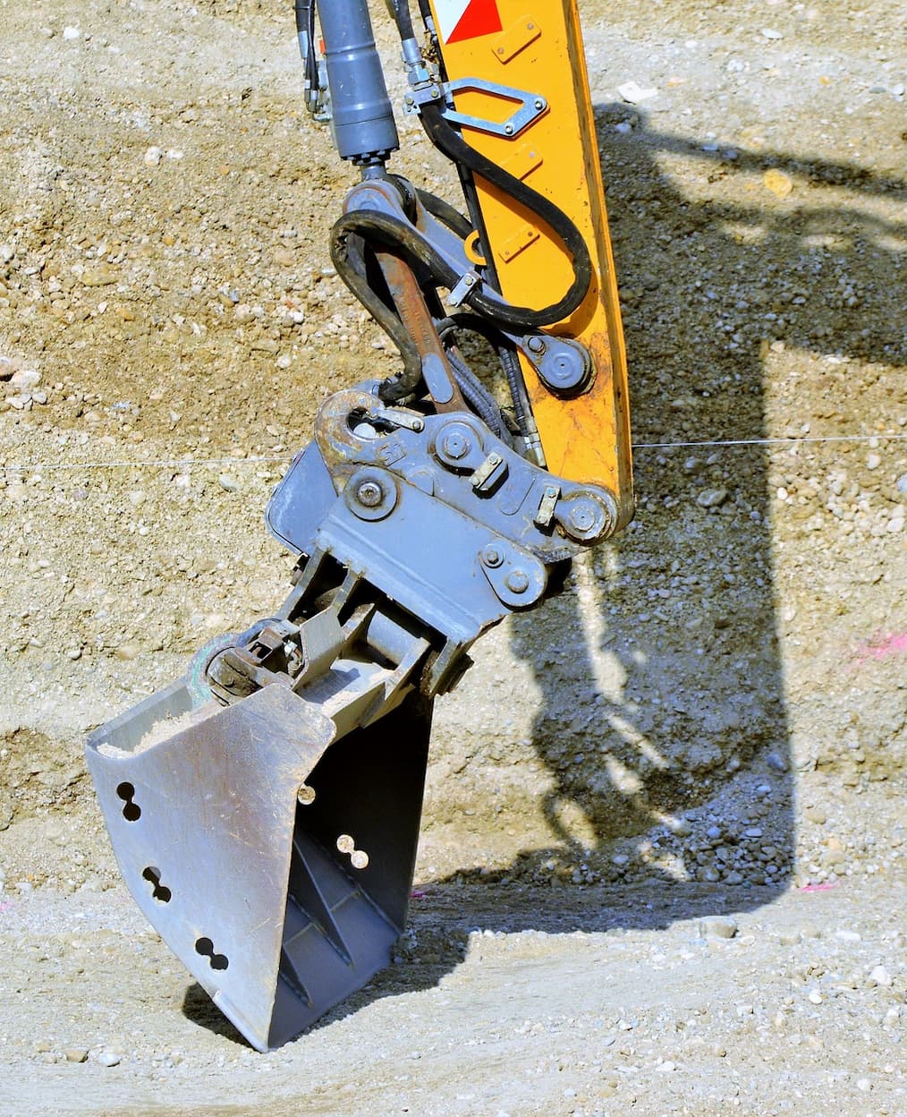 Piezas desgastadas de maquinaria forestal antes de ser sustituidas